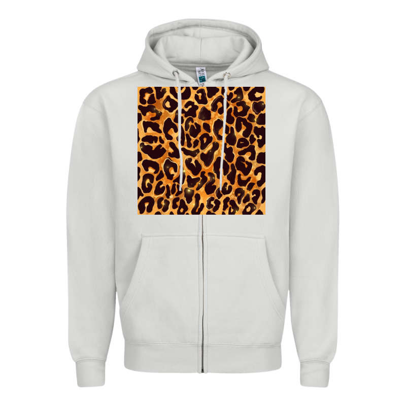 Leopard Seamless Pattern Bbs Zipper Hoodie by BundleAndBundleShop | Teevron