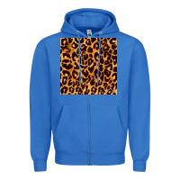 True Royal leopard seamless pattern bbs Zipper Hoodie - BundleAndBundleShop