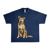 Navy chinook dog Urban Heavy Tee - LillyAllenDesigns