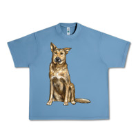 Pebble Blue chinook dog Urban Heavy Tee - LillyAllenDesigns
