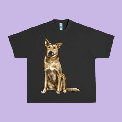 Chinook Dog Urban Heavy Tee Designed By Lillyallendesigns