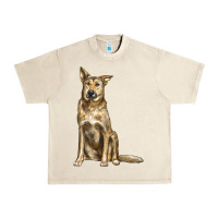 Sandshell chinook dog Urban Heavy Tee - LillyAllenDesigns