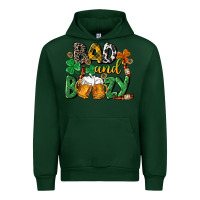 Forest Green Bad and boozy St. Patrick's Day Urban Hoodie - CowGirlArtShop