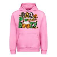 Fuchsia Pink Bad and boozy St. Patrick's Day Urban Hoodie - CowGirlArtShop