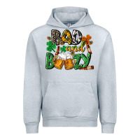 Heather Grey Bad and boozy St. Patrick's Day Urban Hoodie - CowGirlArtShop