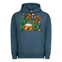 Pigment Midnight Navy Bad and boozy St. Patrick's Day Urban Hoodie - CowGirlArtShop