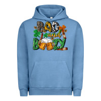 Pigment Pebble Blue Bad and boozy St. Patrick's Day Urban Hoodie - CowGirlArtShop