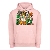 Pigment Salmon Bad and boozy St. Patrick's Day Urban Hoodie - CowGirlArtShop