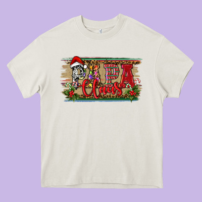 Christmas Western Papa Claus Heavy Core Tee Designed By Ranaportraitstore