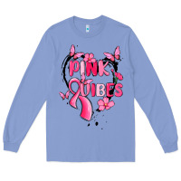 Colony Blue pink vibes Long Sleeve Tee - MaliasSmallBusiness