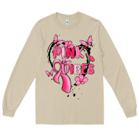 Mushroom pink vibes Long Sleeve Tee - MaliasSmallBusiness