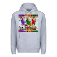 Heather Grey san judas happy  hallothanksmas Premium Hoodie - JahusDesignShop