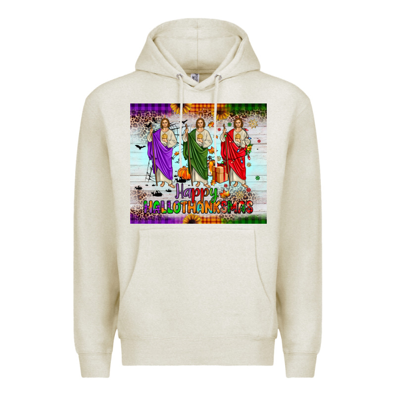 San Judas Happy  Hallothanksmas Premium Hoodie by JahusDesignShop | Teevron