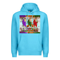 Ocean Blue san judas happy  hallothanksmas Premium Hoodie - JahusDesignShop