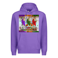 Purple san judas happy  hallothanksmas Premium Hoodie - JahusDesignShop