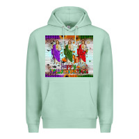 Seafoam san judas happy  hallothanksmas Premium Hoodie - JahusDesignShop