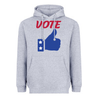 Heather Grey Vote Heavyweight Hoodie - Bettercallsaul
