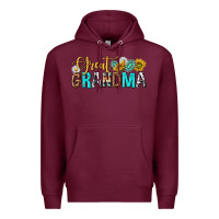 Burgundy Western Great Grandma Premium Hoodie - texasbilliewilder
