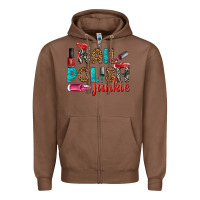 Chestnut nail polish junkie bbs Zipper Hoodie - BundleAndBundleShop