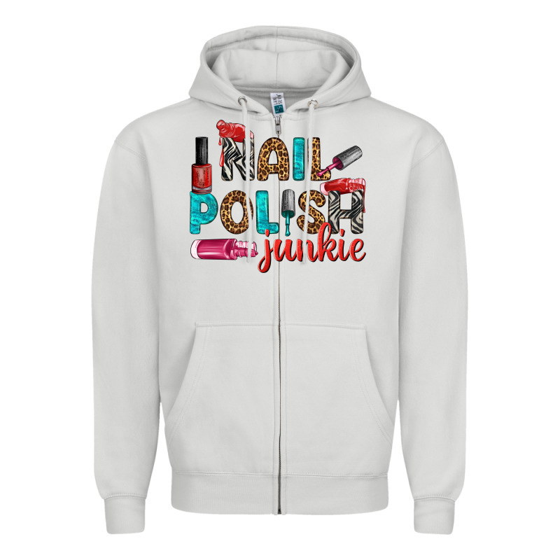 Nail Polish Junkie Bbs Zipper Hoodie by BundleAndBundleShop | Teevron