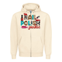Sandshell nail polish junkie bbs Zipper Hoodie - BundleAndBundleShop