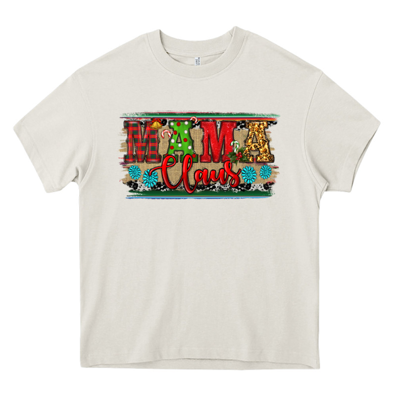 Christmas Western Mama Claus Heavy Core Tee by RanaPortraitStore | Teevron