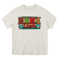 Cream christmas western mama claus Heavy Core Tee - RanaPortraitStore