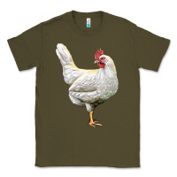 Army Green leghorn chicken Classic Tee - LillyAllenDesigns