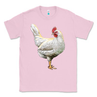 Bubblegum Pink leghorn chicken Classic Tee - LillyAllenDesigns