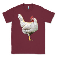 Burgundy leghorn chicken Classic Tee - LillyAllenDesigns