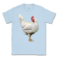 Dusty Blue leghorn chicken Classic Tee - LillyAllenDesigns