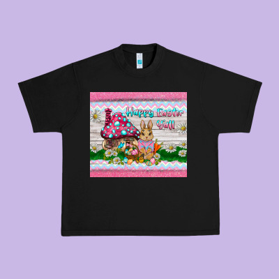 Happy Easter Y'all  Rabbit Urban Heavy Tee Designed By Barkaloodesign