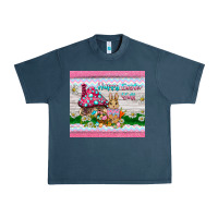 Midnight Navy happy easter y'all  rabbit Urban Heavy Tee - BarkalooDesign