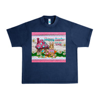 Navy happy easter y'all  rabbit Urban Heavy Tee - BarkalooDesign