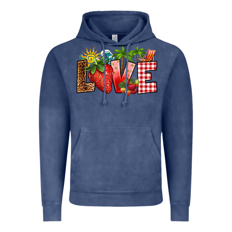 Love Strawberry Vintage Hoodie by RanaPortraitStore | Teevron