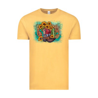 Vintage Mustard cowboy boots sunflower Vintage Tee - AdoDesignShop