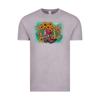 Vintage Zinc cowboy boots sunflower Vintage Tee - AdoDesignShop