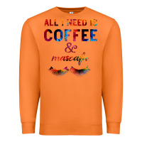 Carrot All I Need Is Coffee And Mascara Premium Sweatshirt - Bettercallsaul
