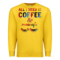 Lemon All I Need Is Coffee And Mascara Premium Sweatshirt - Bettercallsaul