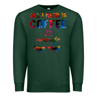 Sports Green All I Need Is Coffee And Mascara Premium Sweatshirt - Bettercallsaul