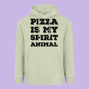 Pizza Is My Spirit Animal Heavyweight Hoodie Designed By Bettercallsaul