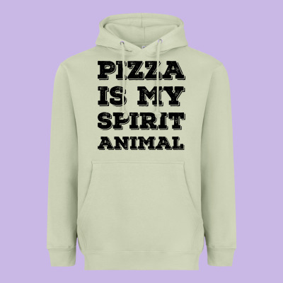 Pizza Is My Spirit Animal Heavyweight Hoodie Designed By Bettercallsaul