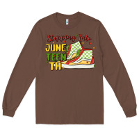 Chestnut stepping into juneteenth Long Sleeve Tee - MaliasSmallBusiness