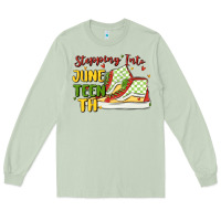 Matcha stepping into juneteenth Long Sleeve Tee - MaliasSmallBusiness
