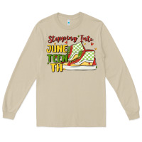 Mushroom stepping into juneteenth Long Sleeve Tee - MaliasSmallBusiness