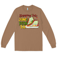 Toasted Coconut stepping into juneteenth Long Sleeve Tee - MaliasSmallBusiness