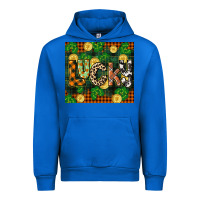 Cobalt st patricks day lucky clover and coins Urban Hoodie - CowGirlArtShop
