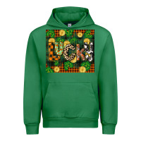Emerald st patricks day lucky clover and coins Urban Hoodie - CowGirlArtShop