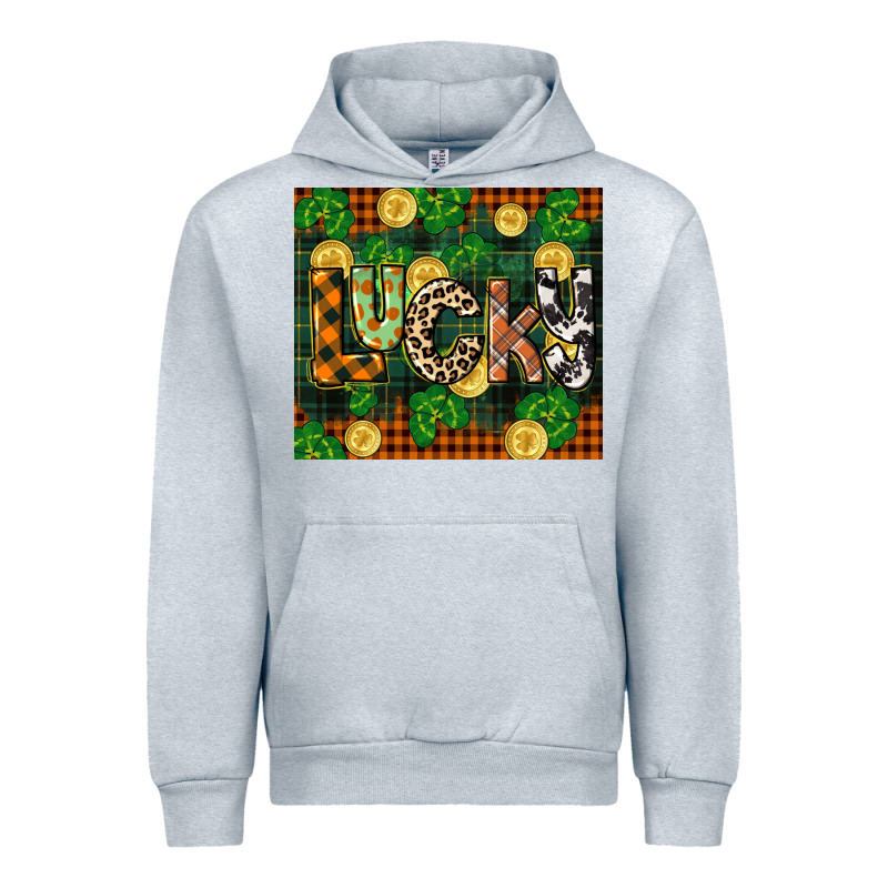 St Patricks Day Lucky Clover And Coins Urban Hoodie by CowGirlArtShop | Teevron