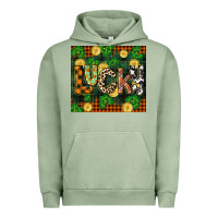 Pigment Oil Green st patricks day lucky clover and coins Urban Hoodie - CowGirlArtShop